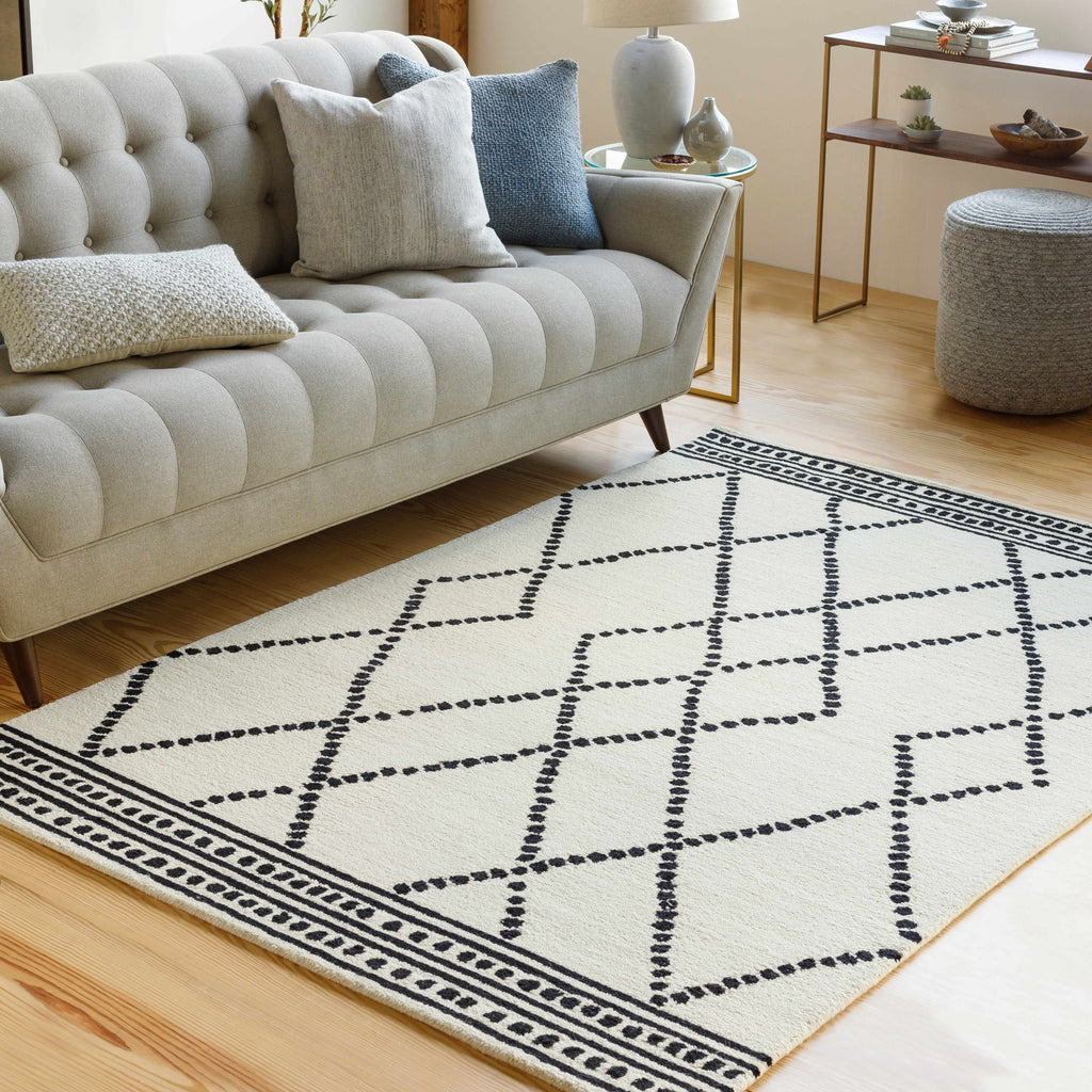 Hauteloom Tamayo TMY Black Hand Tufted Wool Rug