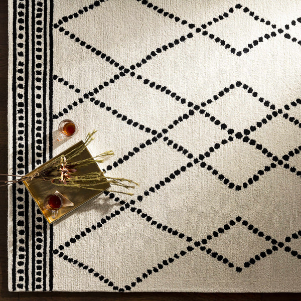 Hauteloom Tamayo TMY Black Hand Tufted Wool Rug
