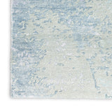 nourison silk shadows sha22 blue green rug