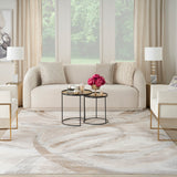 nourison brushstrokes bsk01 beige grey rug