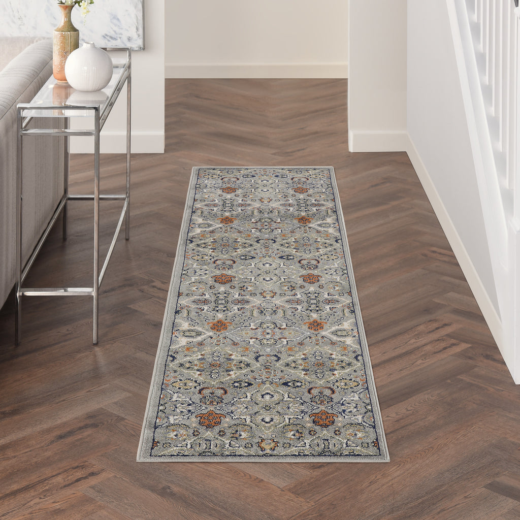 nourison allur alr03 grey rug