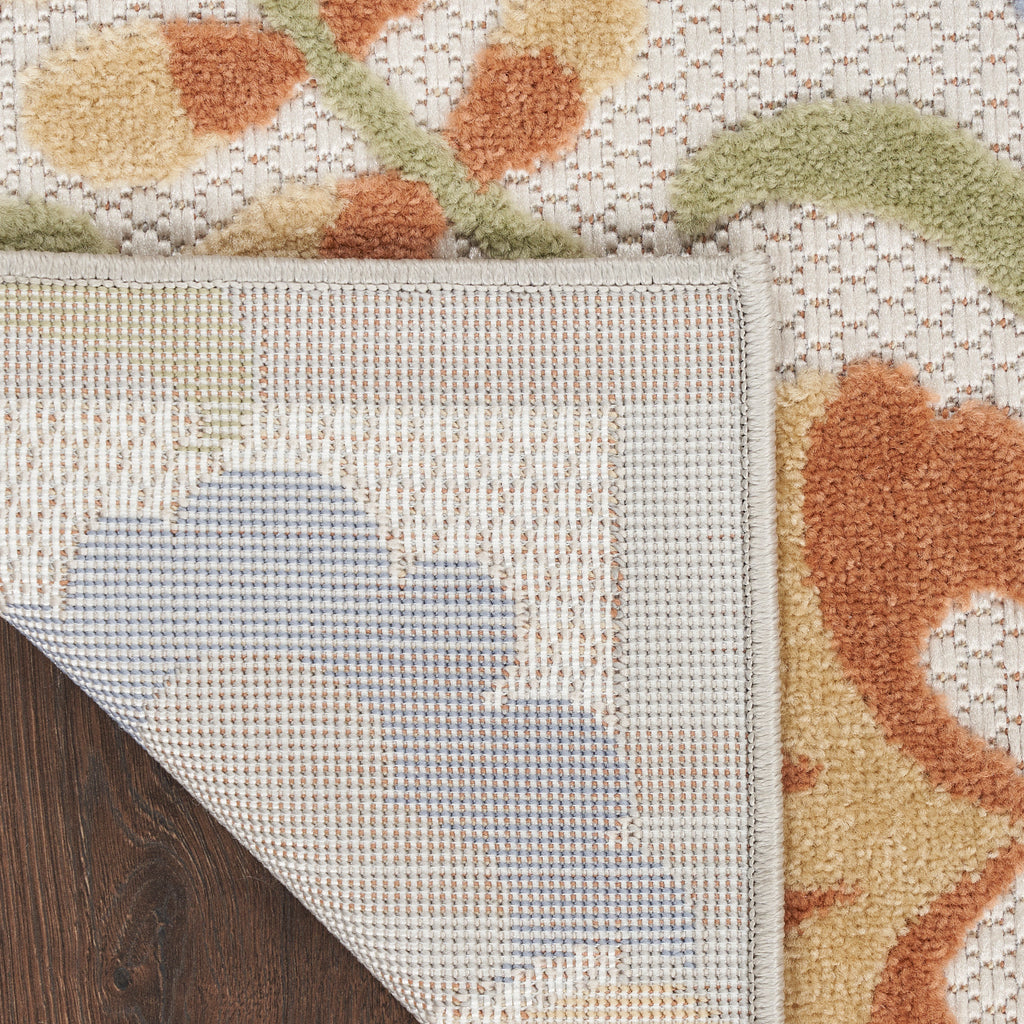 nourison aloha alh17 ivory blue rug