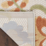 nourison aloha alh17 ivory blue rug