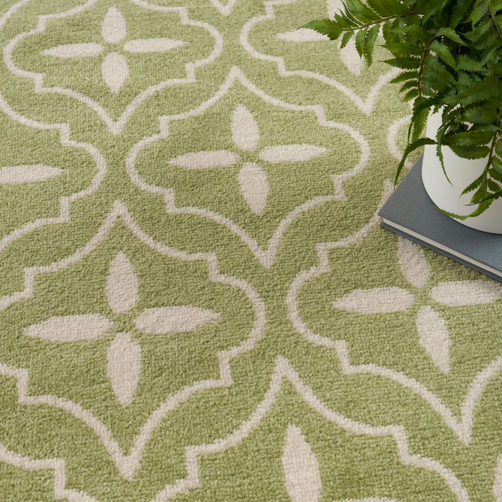 nourison nourison essentials nre04 green ivory rug