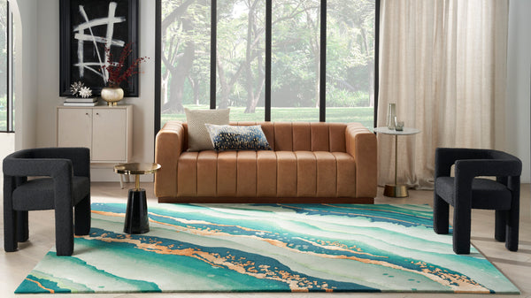 nourison prismatic prs30 emerald rug