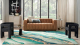nourison prismatic prs30 emerald rug