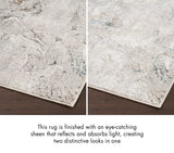 nourison glitz glz20 grey multicolor rug
