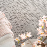 nourison alessia ale01 grey rug