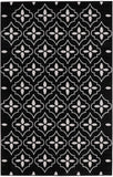 nourison nourison essentials nre04 black ivory rug