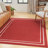 nourison nourison essentials nre02 brick ivory rug