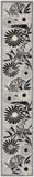 nourison aloha alh33 black white rug
