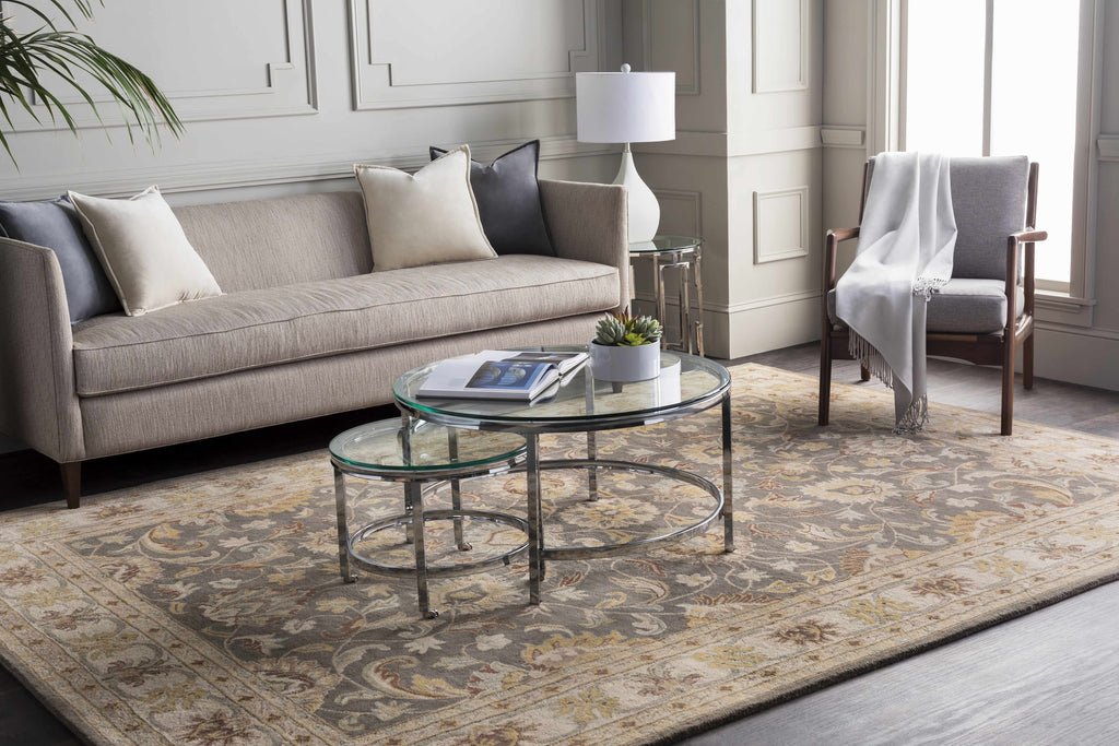 Hauteloom Tranquillity TRANQ Charcoal Hand Tufted Wool Rug