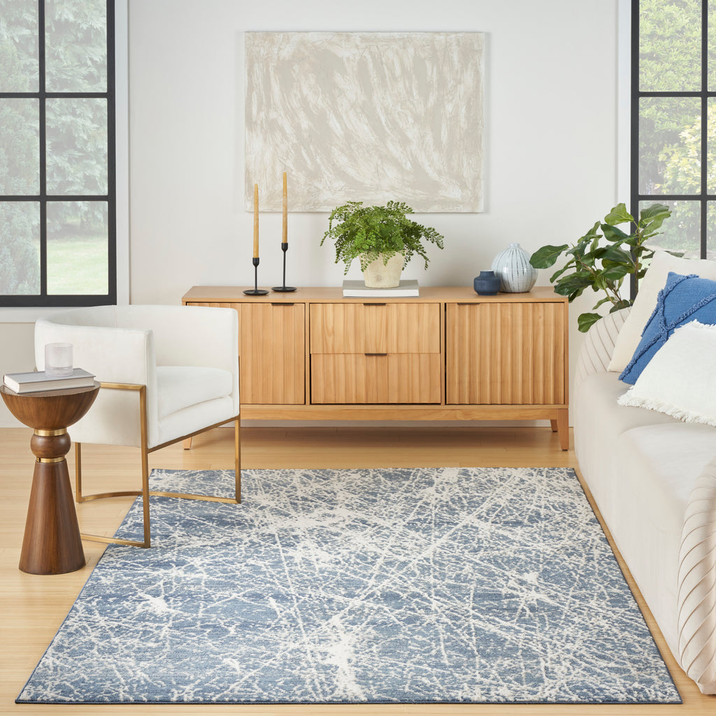 nourison exhale exl02 navy ivory rug