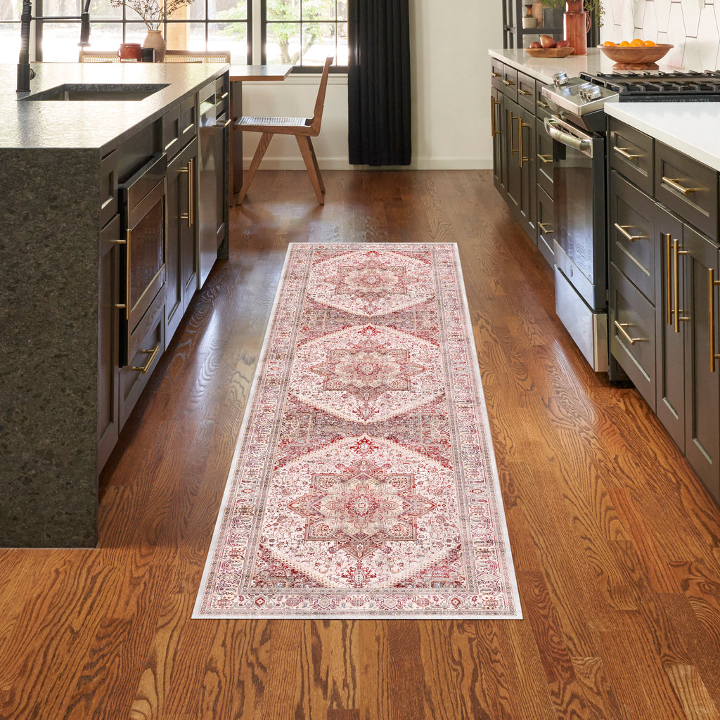 nourison vintage home vnh01 ivory red rug