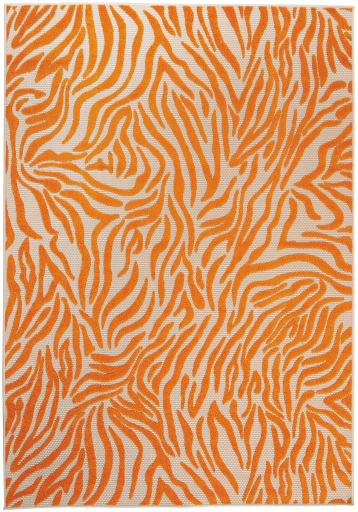 nourison aloha alh04 orange rug