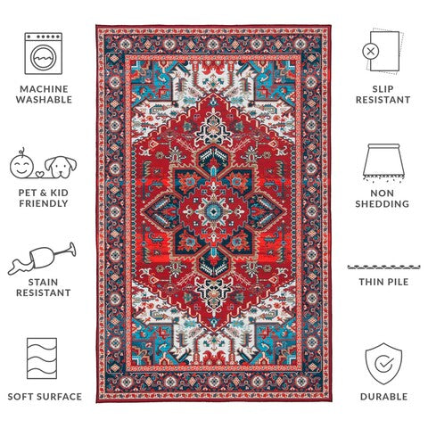 safavieh clearance tucson tsn101q red rug