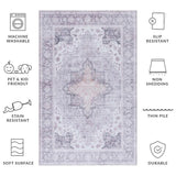safavieh clearance tucson tsn105w light purple rug