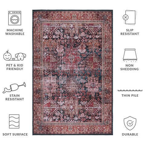 safavieh clearance tucson tsn114p rust rug