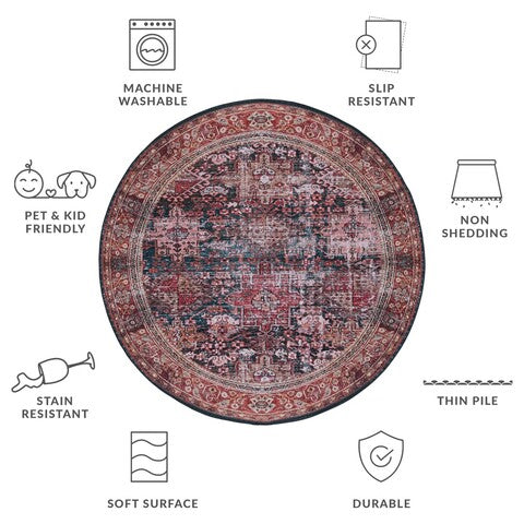 safavieh clearance tucson tsn114p rust rug