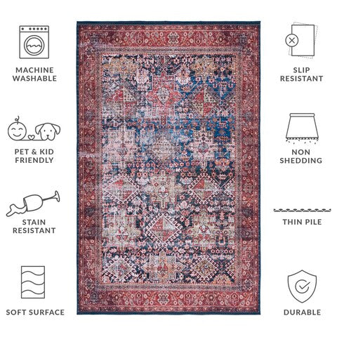 safavieh clearance tucson tsn124n navy rug