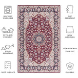 safavieh clearance tucson tsn135q red rug