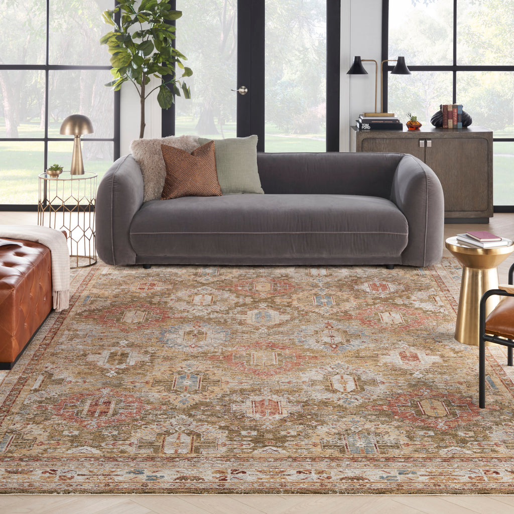 nourison sahar shr01 green rug