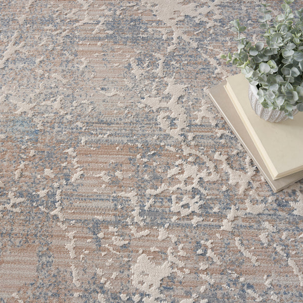 nourison exhale exl02 beige blue rug