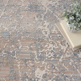 nourison exhale exl02 beige blue rug