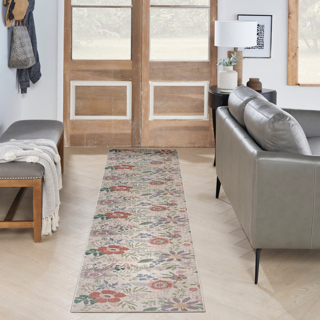 nourison nourison washables nwb06 cream multicolor rug