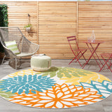 nourison aloha alh05 turquoise multicolor rug