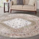 nourison astra machine washable asw11 sage multicolor rug