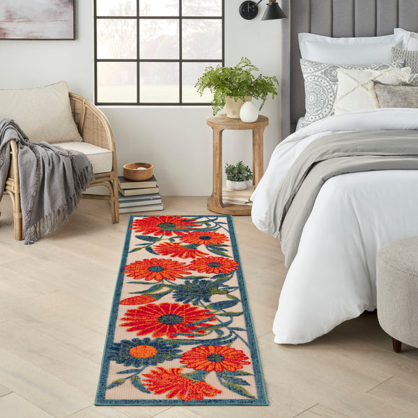 nourison aloha alh33 ivory multicolor rug