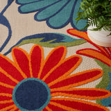 nourison aloha alh33 multicolor rug