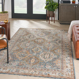 nourison sahar shr01 blue rug