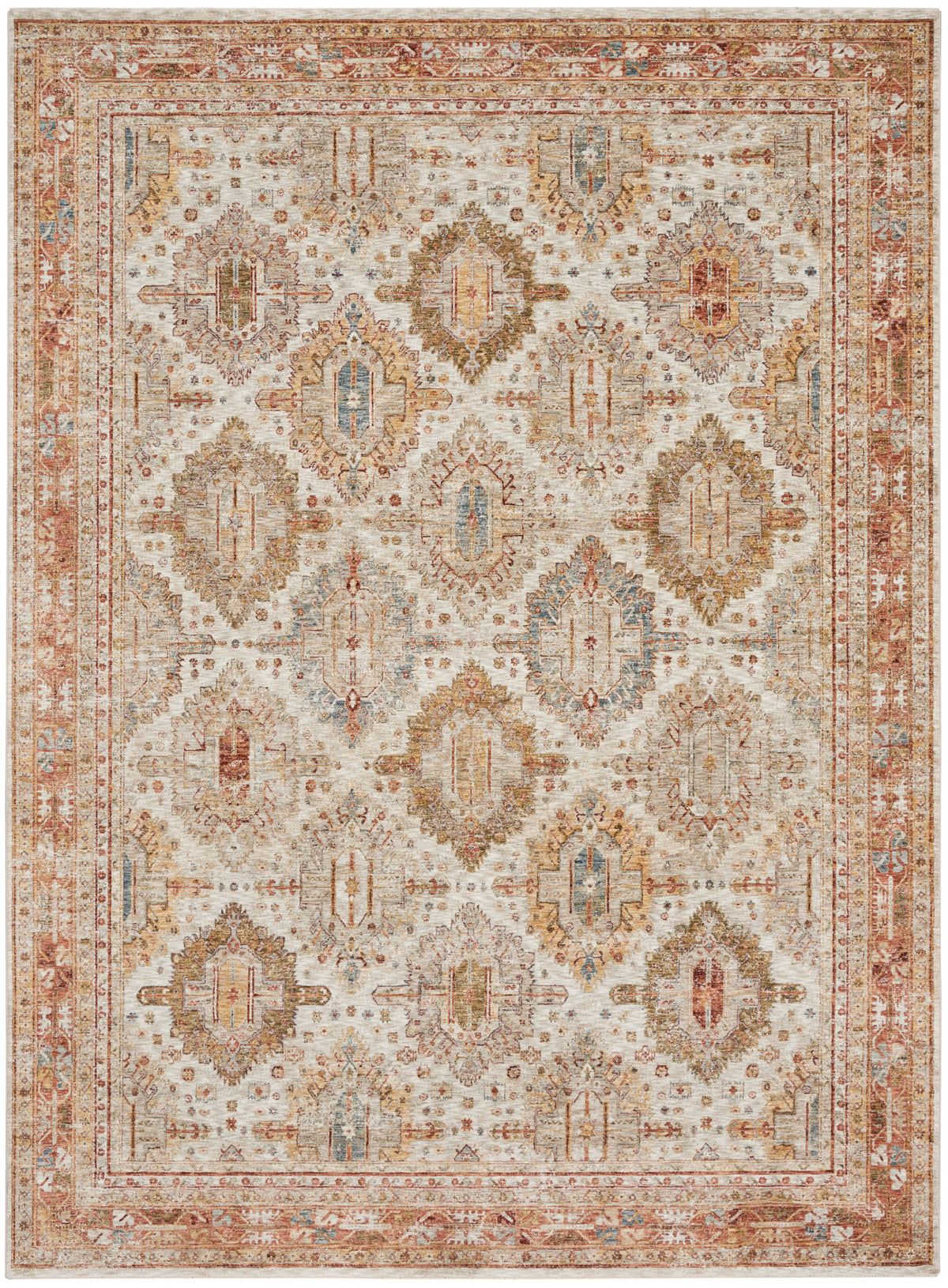 nourison sahar shr01 ivory multicolor rug