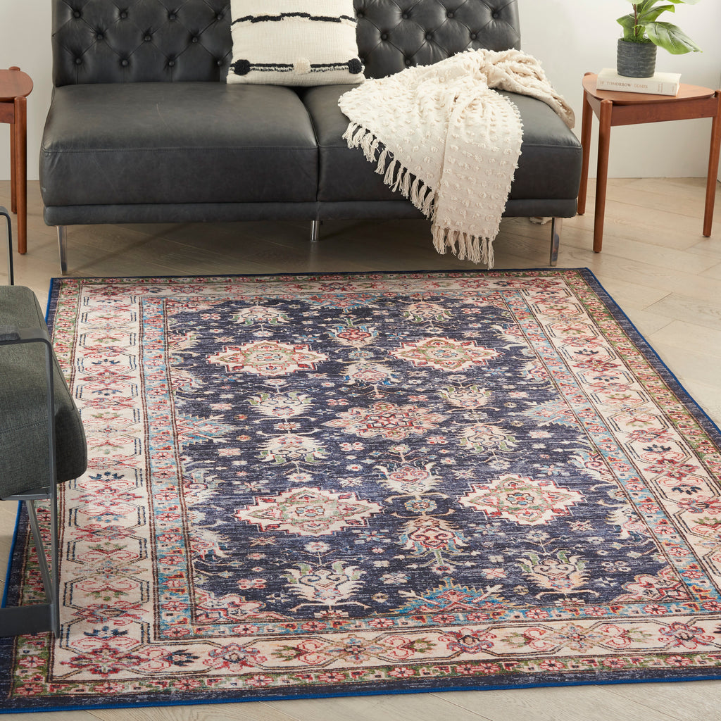nourison fulton ful01 navy rug