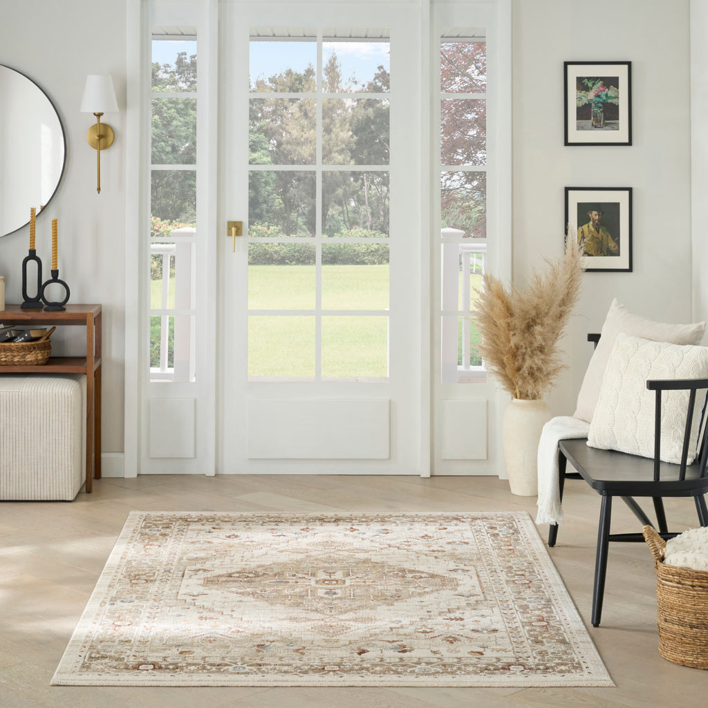nourison pardis prd02 ivory taupe rug
