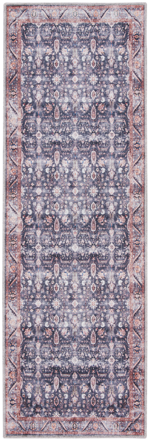 nourison grand washables grw06 navy ivory rug