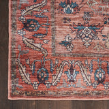 nourison grand washables grw03 rust multicolor rug