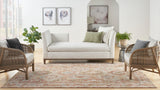nourison sahar shr01 rust rug
