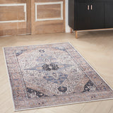 nourison grand washables grw05 ivory blue rug