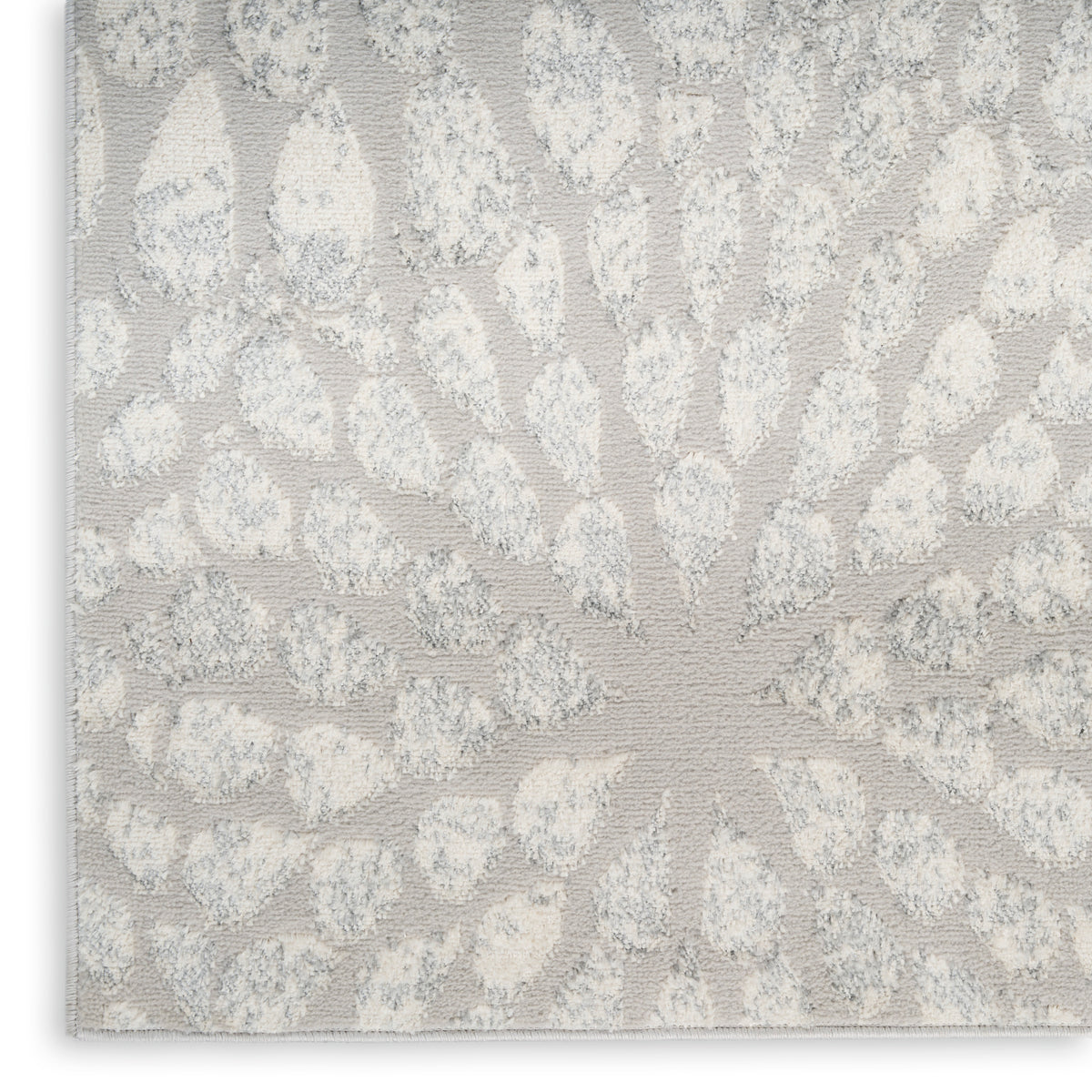 nourison ambiance ami02 grey silver rug
