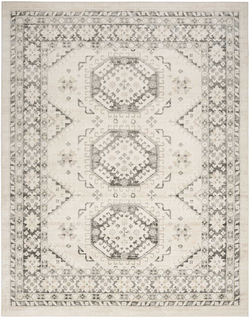 nourison serenity home srh01 ivory grey rug