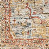 nourison sahar shr06 ivory rust rug