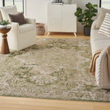 nourison astra machine washable asw12 ivory green rug