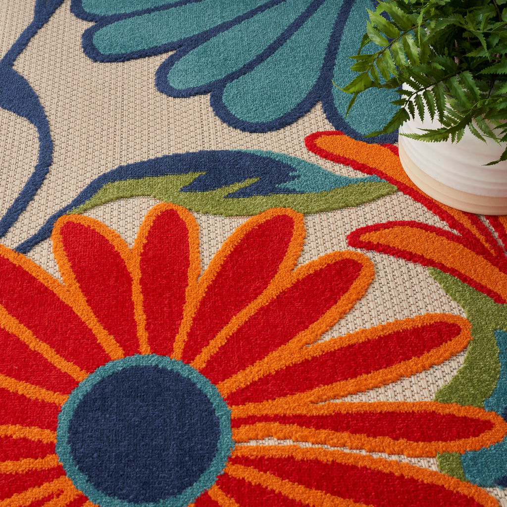 nourison aloha alh33 multicolor rug