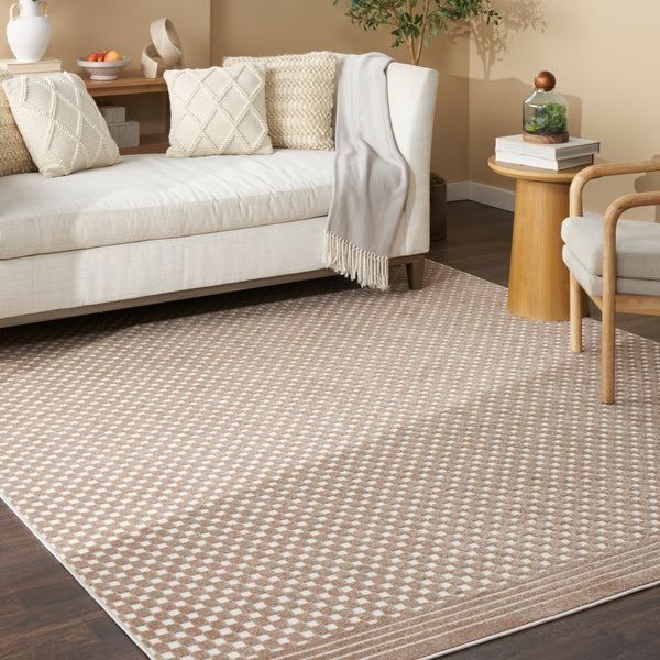 nourison care free caf02 brown rug