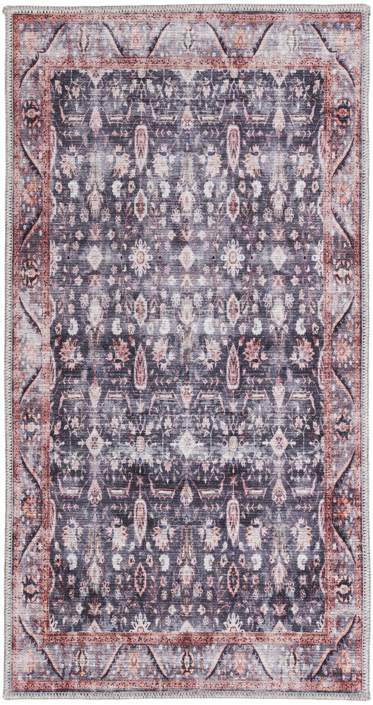 nourison grand washables grw06 navy ivory rug