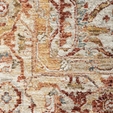 nourison sahar shr02 rust rug
