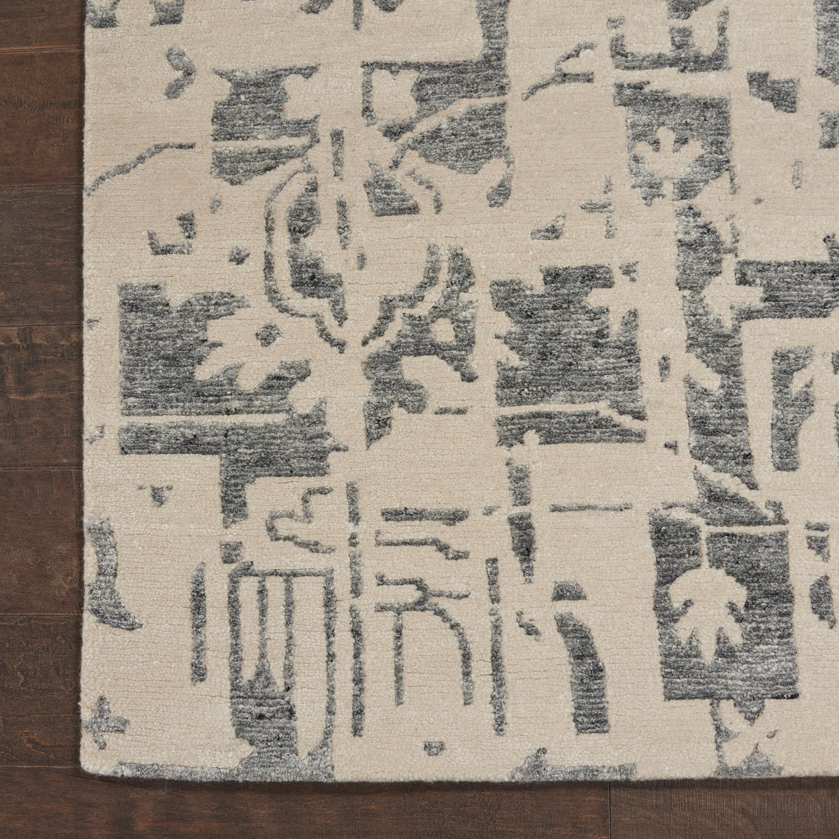 nourison silk shadows sha19 ivory grey rug